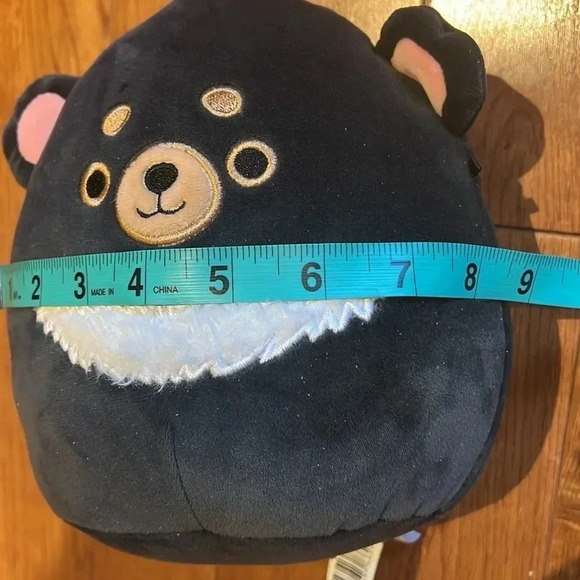 Squishmallows grey black pink ears Stuffed  Animal - Picture 6 of 9